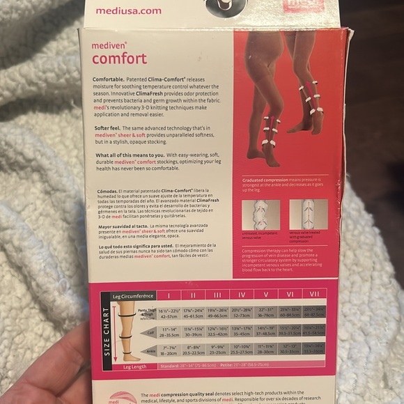 Mediven 45506 thigh compression stocking natural closed toe 20-30mmHg VI - Picture 4 of 6